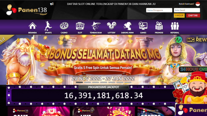 Panen138 Daftar Agen Slot Online Terpercaya No.1 Indonesia