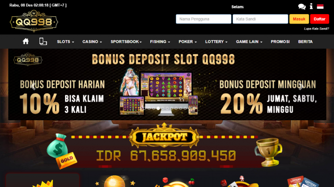 QQ998 Sebagai Situs Judi Slot Online Terpercaya Di Indonesia
