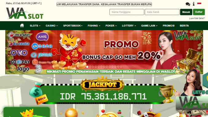 Situs Judi Bola Online Resmi Terbaik Indonesia hanya di WaSlot