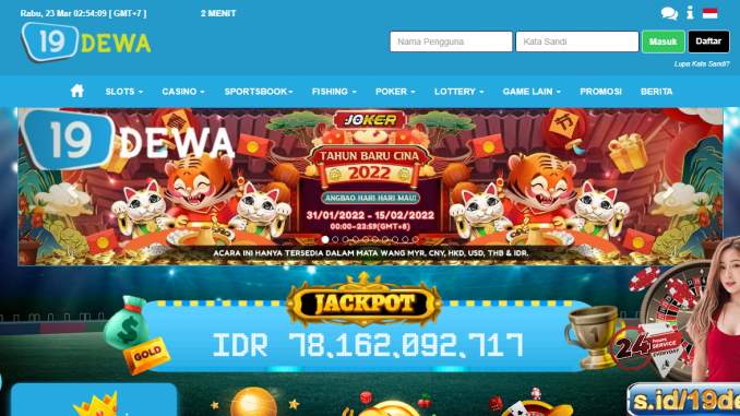 19DEWA: Slot Online Terpercaya Dengan Jackpot Terbesar