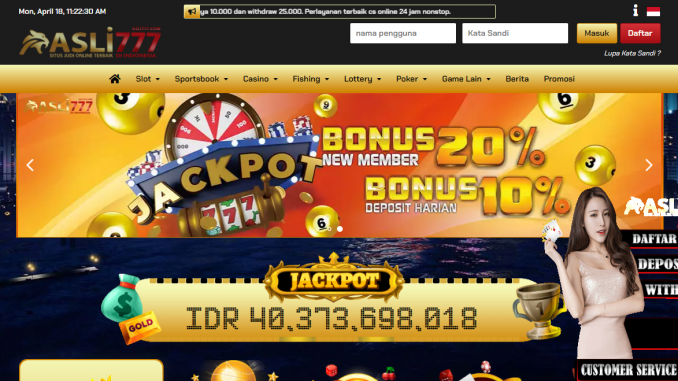 Asli777: Daftar Situs Judi Slot Online Terpercaya Nomor 1 di Indonesia