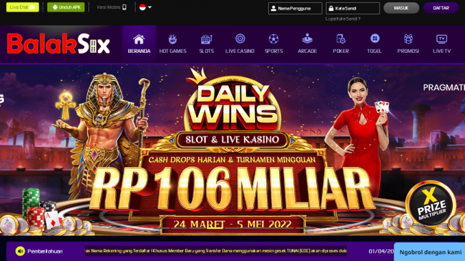 BALAKSIX | Situs Casino Online Terbaik Game Terlengkap