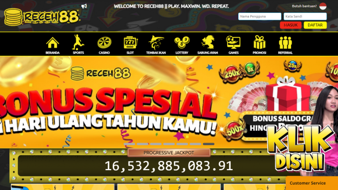 Situs Slot Online Terbaik Indonesia RECEH88