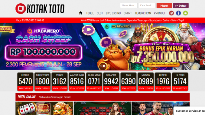 Situs Judi Slot Online Indonesia Terpercaya Hanya di Kotaktoto