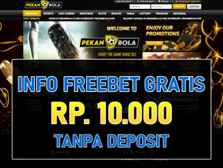 PEKANBOLA Freebet Gratis Tanpa Deposit Rp 10.000 Terbaru