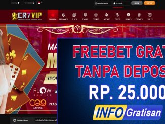 CR7vip Freebet Tanpa Deposit Terbaru Rp. 25.000