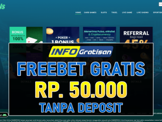 GAMESPOOLS – Freebet Gratis Terbaru Rp 50.000 Tanpa Syarat Deposit