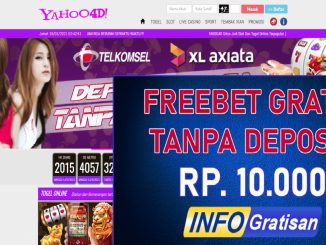 Yahoo4d : Freebet Terbaru Gratis Tanpa Deposit Rp 10.000