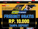 INDOACE – Freebet Gratis Terbaru Rp 10.000 Tanpa Syarat Deposit