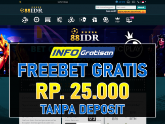 88IDR – Freebet Gratis Terbaru Rp 25.000 Tanpa Deposit