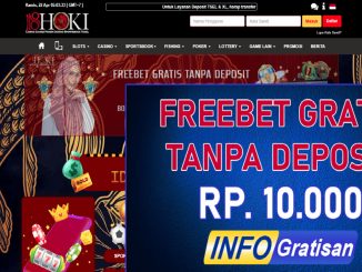 Freebet Gratis Tanpa Deposit Rp 10.000 dari 18Hoki