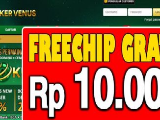 PokerVenus Freechip Gratis Rp 10.000 Tanpa Deposit