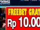 Cendana99 Freebet Gratis Rp 10.000 Tanpa Deposit