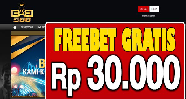BKBet368 Freebet Gratis Rp 30.000 Tanpa Deposit