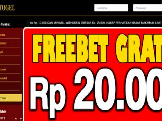 AdaTogel Freebet Gratis Rp 20.000 Tanpa Deposit