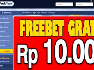 AnakTogel Freebet Gratis 10.000 Tanpa Deposit