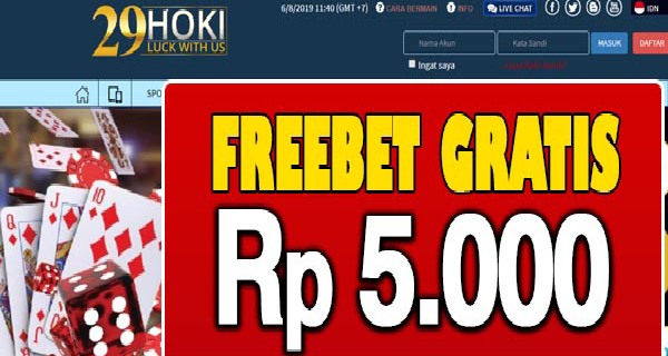 29Hoki Freebet Gratis 10.000 Tanpa Deposit