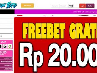 JodohToto Freebet Gratis Rp 20.000 Tanpa Deposit