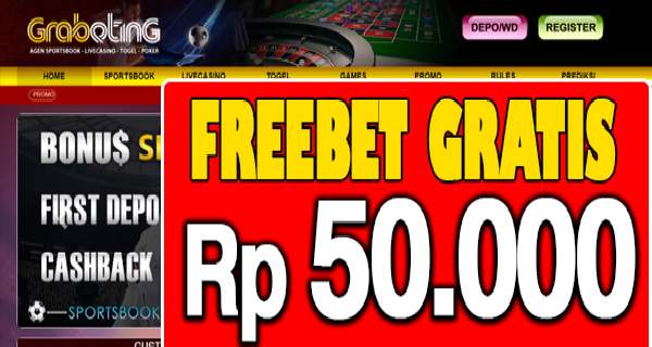 GraBeting Freebet Gratis Rp 50.000 Tanpa Deposit