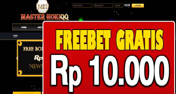 MasterHokiQQ Freebet Gratis Rp 10.000 Tanpa Ribet