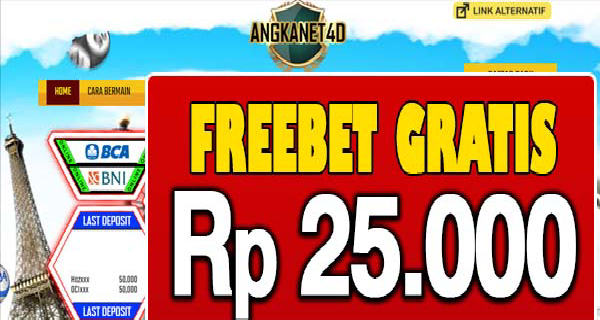 Angkanet4D Freebet Gratis Rp 25.000 Tanpa Deposit